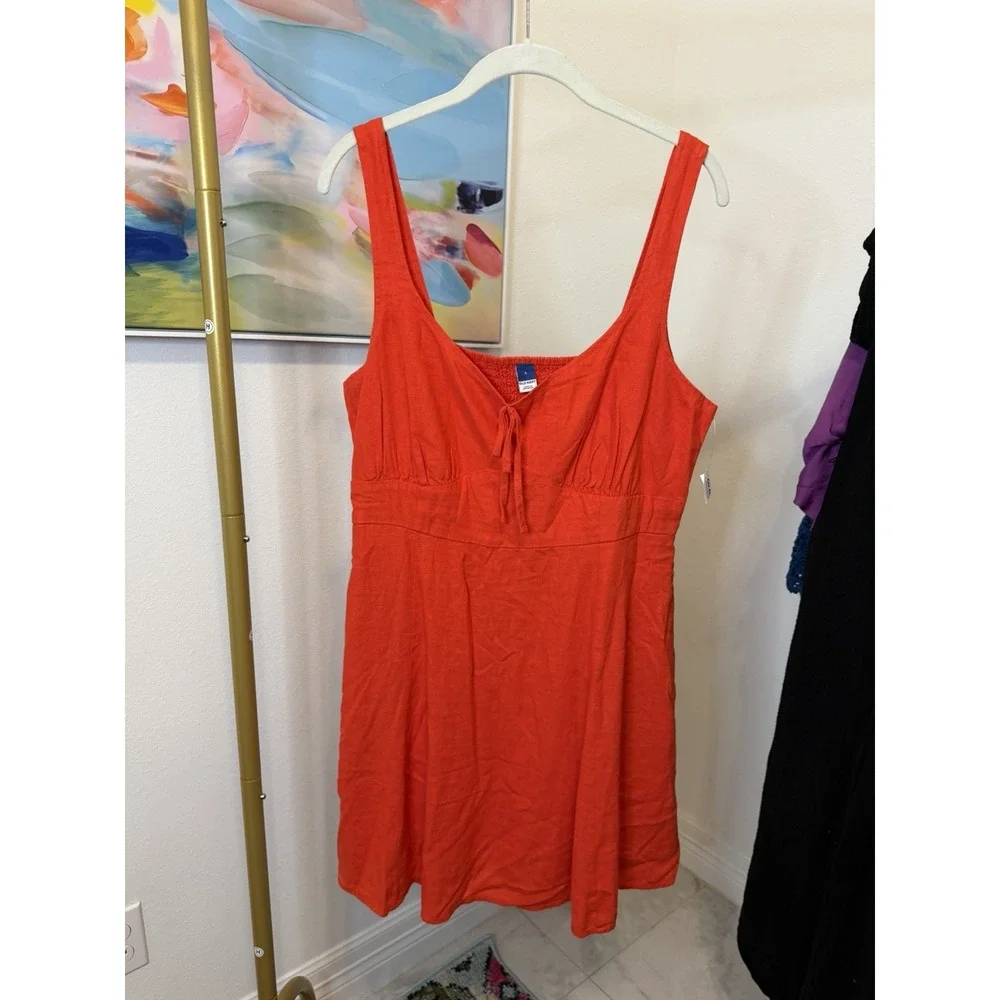 Old Navy Women's Dress Size Large Linen NWT